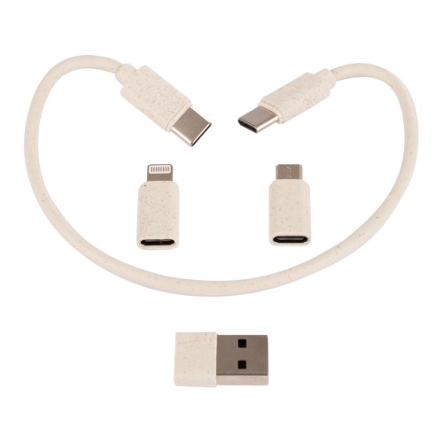 Connect Multicargador 6 en 1 de Bamboo y Trigo.