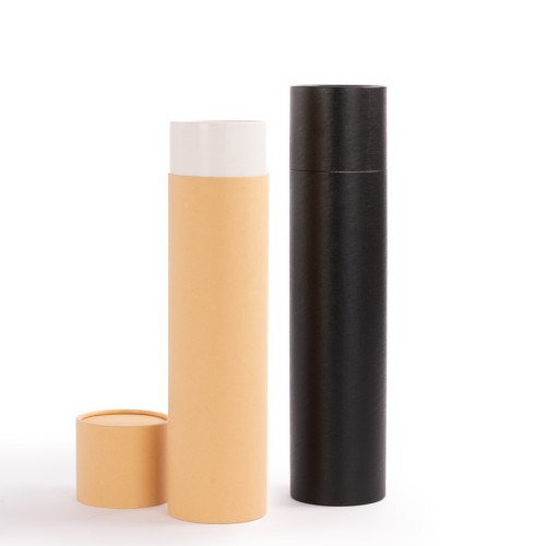 Caja tubular grande de cartón con tapa, para regalos. 2L