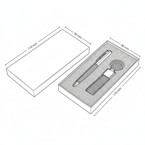 Set KALANI: Bolígrafo y Llavero