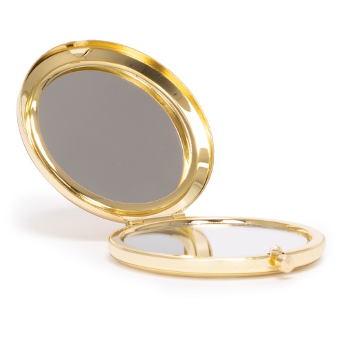 Espejo metálico doble con aumento 